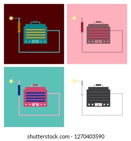 welding machine vector icon
