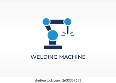WELDING MACHINE vector, icon or logo sign isolated symbol illustration