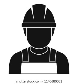 Welding man icon. Simple illustration of welding man vector icon for web design isolated on white background
