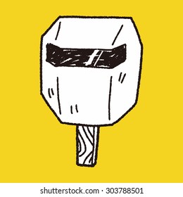 welding mask  doodle