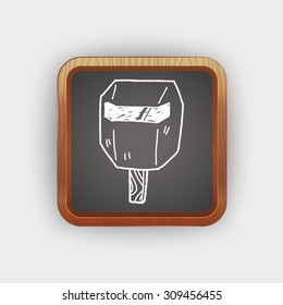 welding mask  doodle