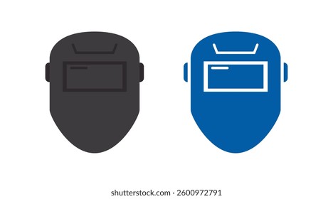 welding mask icon design. welding helmet icon logo illustration