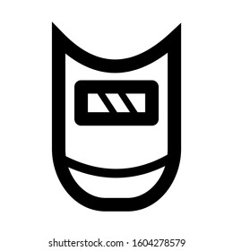 Welding Mask icon isolated sign symbol vector illustration - high quality black style vector icons

