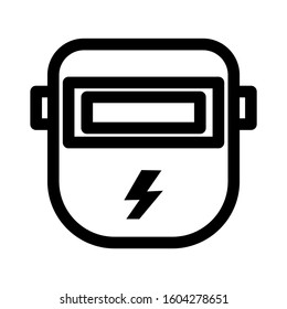 Welding Mask icon isolated sign symbol vector illustration - high quality black style vector icons
