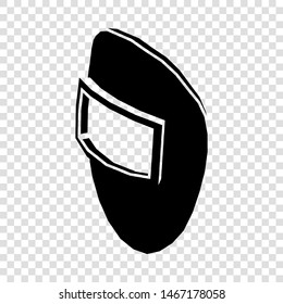 Welding mask icon. Simple illustration of welding mask vector icon for web