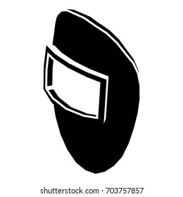 Welding mask icon. Simple illustration of welding mask vector icon for web