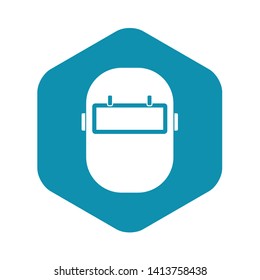 Welding mask icon in simple style isolated vector illustration
