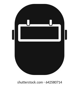 Welding mask icon in simple style isolated vector illustration