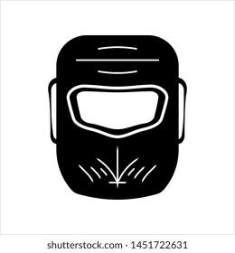 Welding Mask Icon Vector Art Illustration
