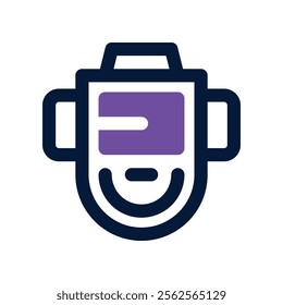 welding mask icon. vector dual tone icon for your website, mobile, presentation, and logo design.