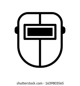 Welding mask icon vector sign and symbol on trendy design