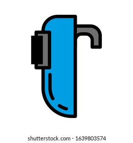 Welding mask icon vector sign and symbol on trendy design