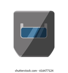 Welding mask isolated