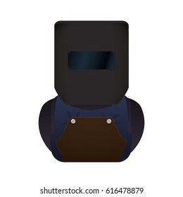 Welding mask isolated