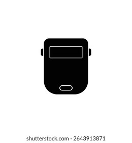 welding mask line icon illustration vector