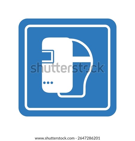 Welding mask must be worn for protection