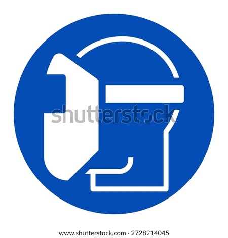 Welding mask must be worn, Welding helmet must be worn in this area, welding mask icon, Welding safety mask label