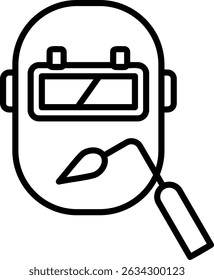 Welding Mask New Creative Icon Design Vector