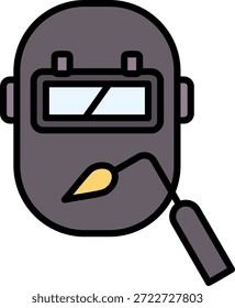 Máscara de soldadura Nuevo Vector de diseño de iconos creativos