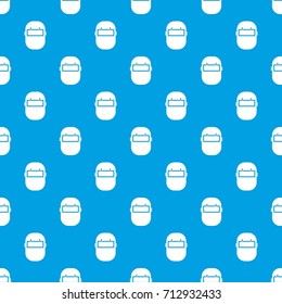 Welding mask pattern repeat seamless in blue color for any design. Vector geometric illustration