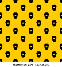 Welding mask pattern seamless vector repeat geometric yellow for any design