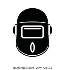 Welding mask protective headgear icon with protection headgear industrial