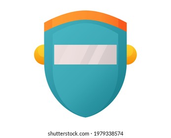 welding mask single isolated icon with smooth style