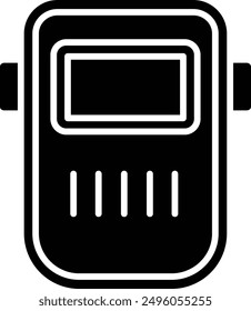 Welding Mask solid glyph vector illustration