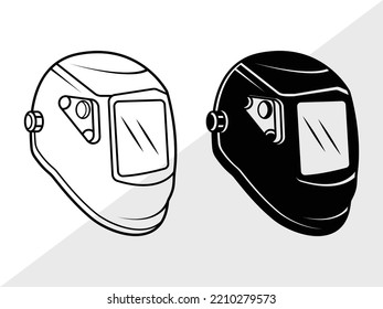 Welding Mask SVG Printable Vector Illustration