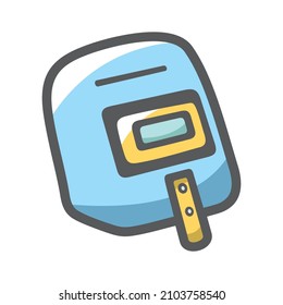 Welding mask symbol Vector icon Cartoon illustration.