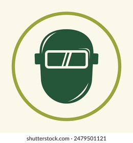 Welding mask trendy icon beautiful abstract art vector illustration colorful background