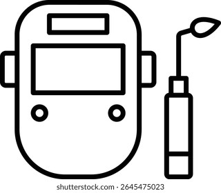 Welding mask vector icon. Can be used for printing, mobile and web applications.