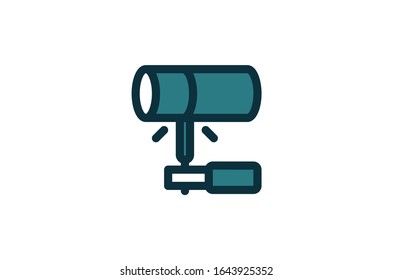 Welding pipe icon over head 