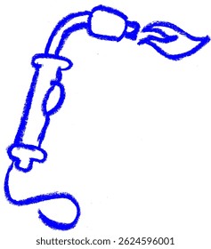 Welding Related Icon Crayon Chalk Drawing Vector