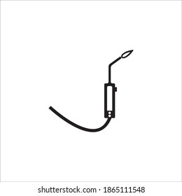 Welding robot icon logo, vector design illustration