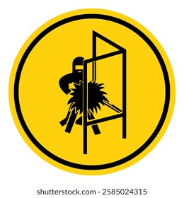 Welding Screen Symbol Sign, Vector Illustration, Isolate On White Background Label.EPS10