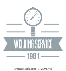 Welding service logo. Simple illustration of welding service vector logo for web