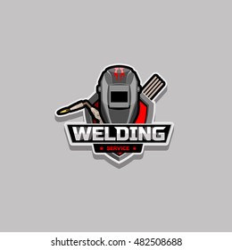 Welding service logo vector,  icon