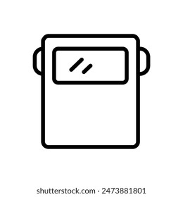 Welding Shield Cover Icon Ideal for Industrial and Safety Illustrations