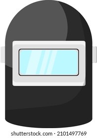 Welding shield, illustration, vector on a white background.