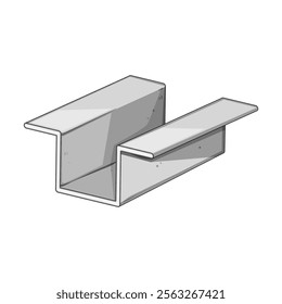 welding steel beam cartoon. tensile reinforcement, girder truss, alloy engineering welding steel beam sign. isolated symbol vector illustration