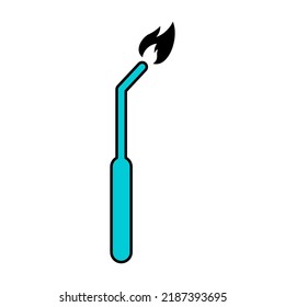 Welding technology icon, metal tool equipment symbol, safe weld vector illustration .