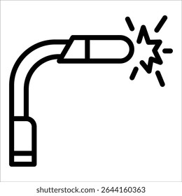 Welding Torch Icon Element For Design