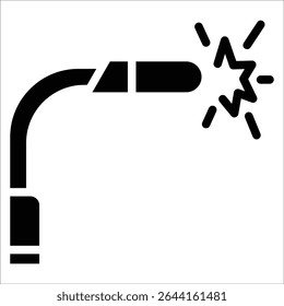 Welding Torch Icon Element For Design