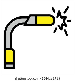 Welding Torch Icon Element For Design