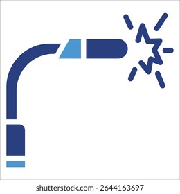 Welding Torch Icon Element For Design