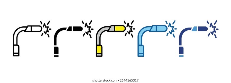 Welding Torch Icon Element For Design