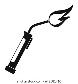 Welding torch icon. Simple illustration of welding torch icon vector isolated on white background