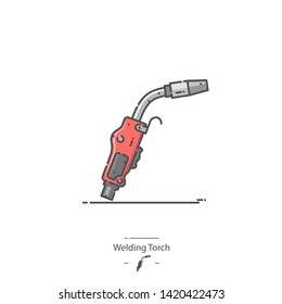 Welding Torch - Line color icon