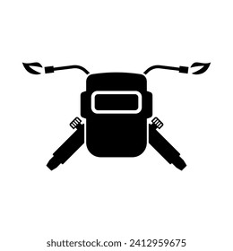 Welding torch logo design. Welder tool vector design. Welding work logotype.